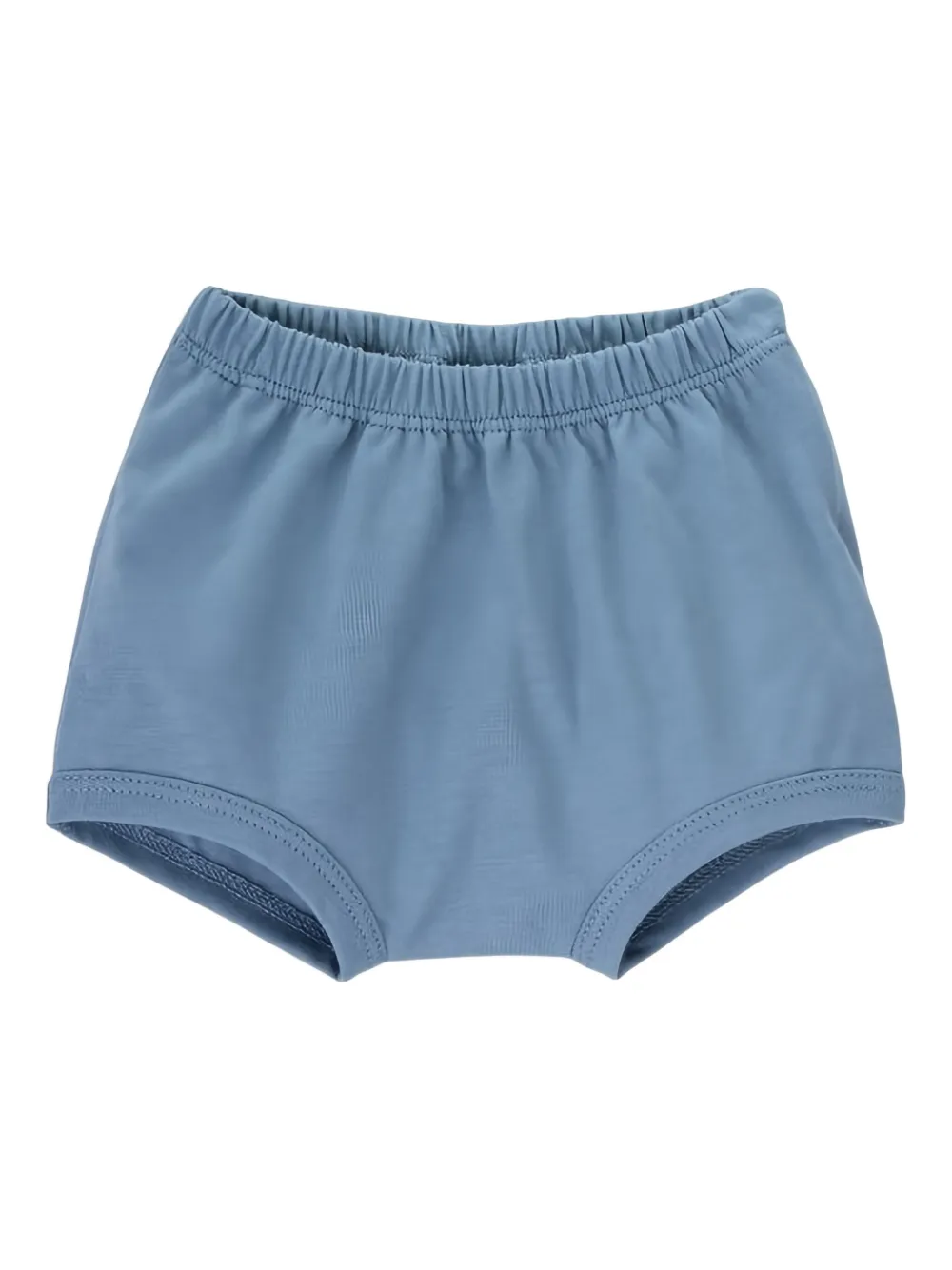 Knot Cotton Shorts In Blue