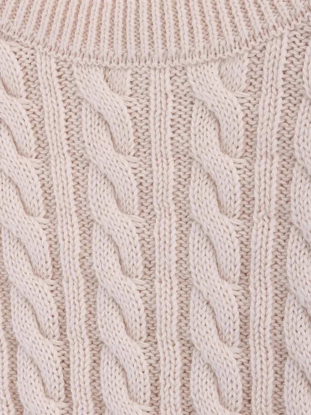 Knot Bonnie cable-knit vest Roze