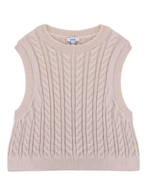 Knot Bonnie cable-knit vest