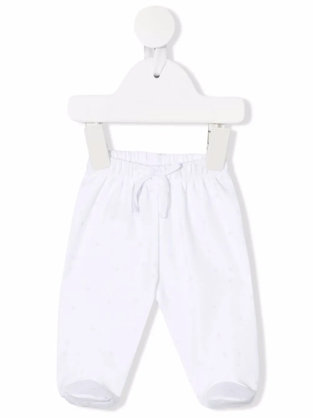 

Knot drawstring track pants - White