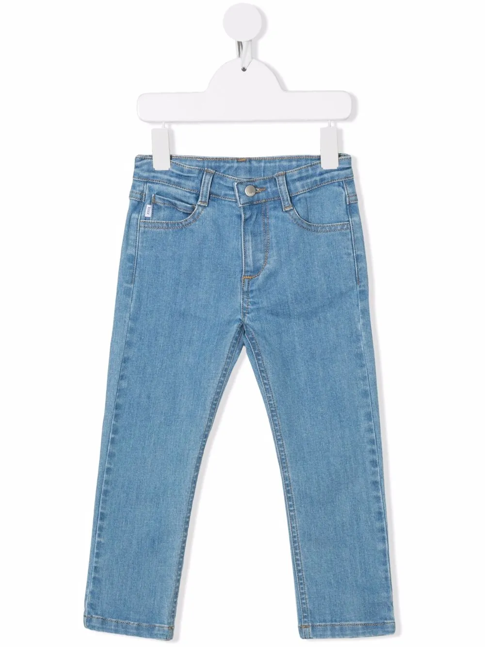 

Knot skinny jeans Jake de tiro medio - Azul