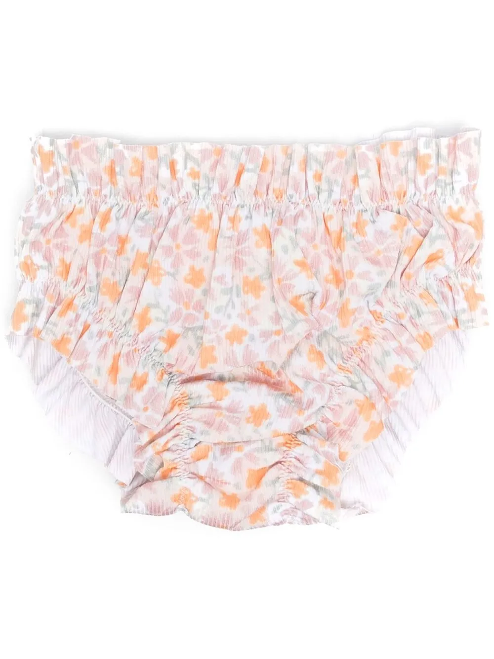 

Knot bikini bottom con estampado floral - Naranja