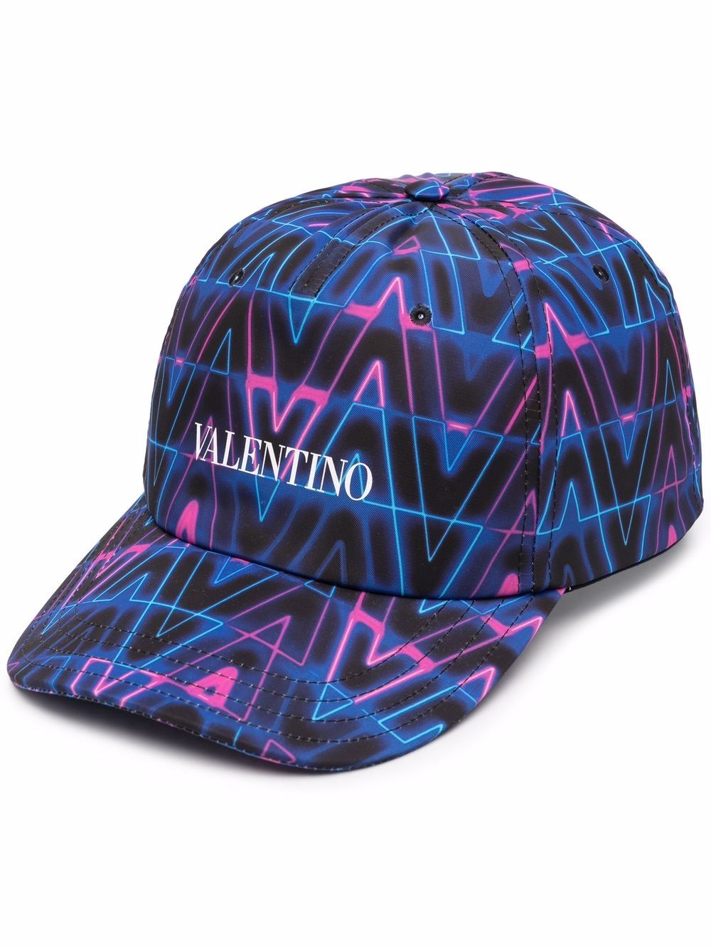 Valentino Garavani V Neon Optical Baseball Cap - Farfetch