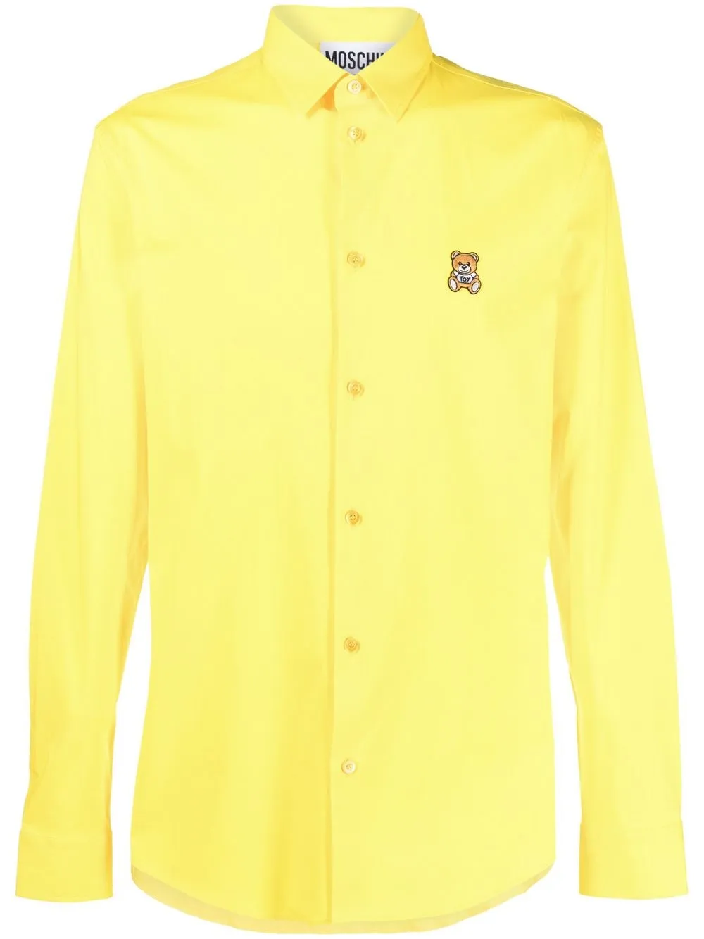 

Moschino playera con parche del logo en el pecho - Amarillo