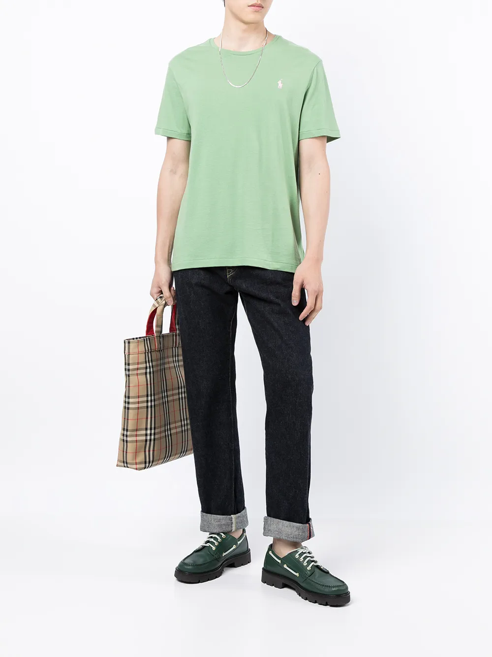 Polo Ralph Lauren T-shirt met geborduurd logo - Groen