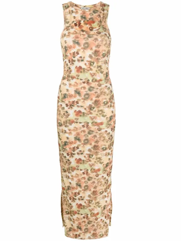 Nanushka animal-print Fitted Maxi Dress 