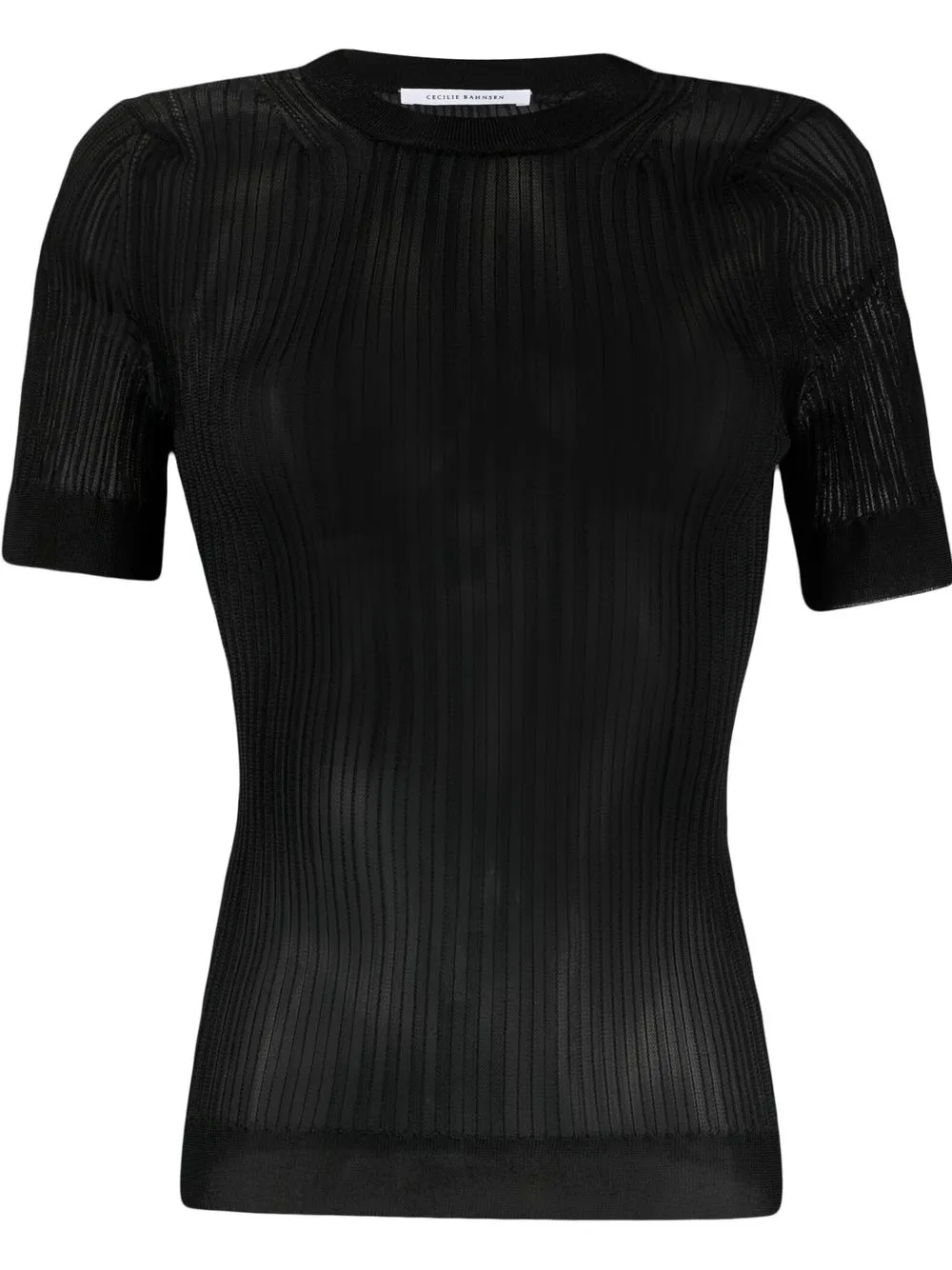 

Cecilie Bahnsen Fabienne ribbed T-shirt - Black