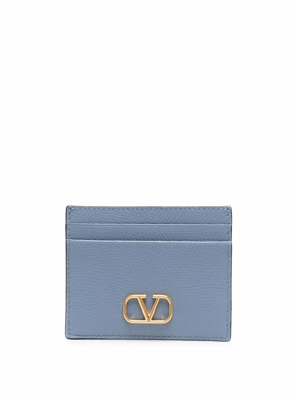 

Valentino Garavani VLogo leather cardholder - Blue