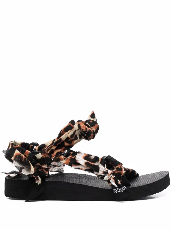 Arizona Love Trekky leopard-print Gauze Sandals - Farfetch