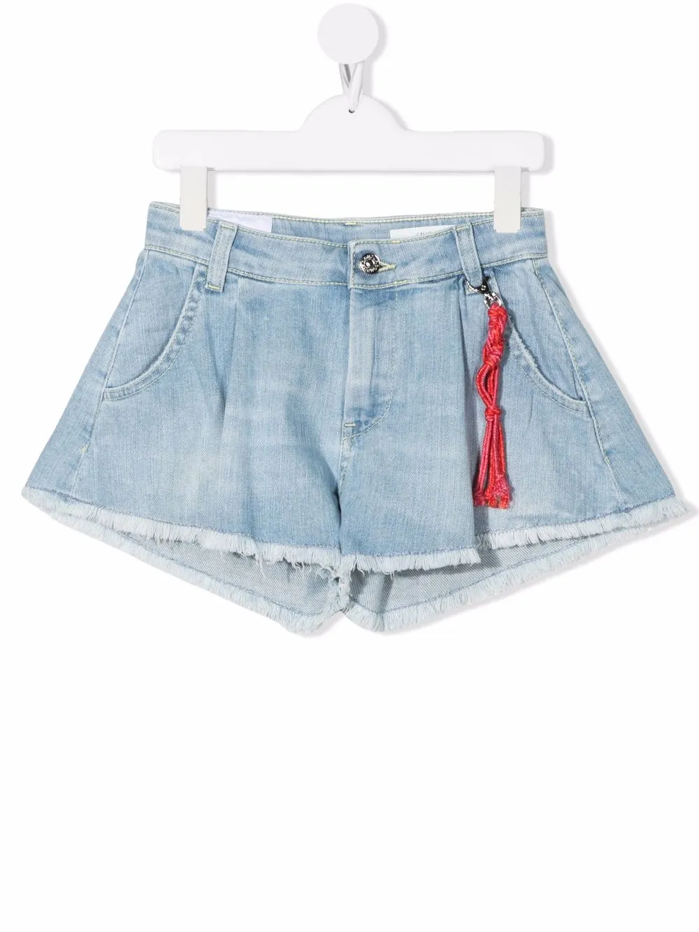 

DONDUP KIDS shorts de mezclilla deshilachados - Azul