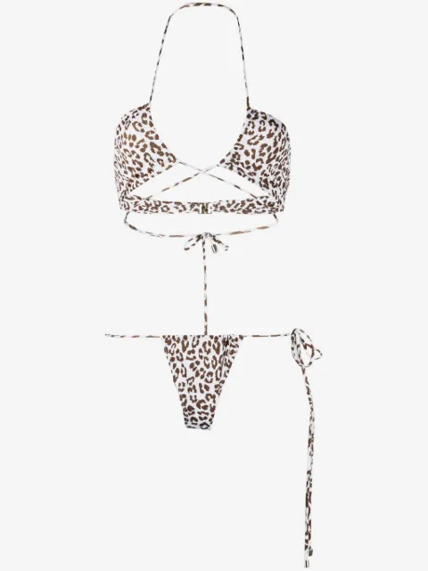 Manokhi leopard-print bikini set