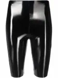 Alchemy x Lia Aram glossy cycling shorts - Black