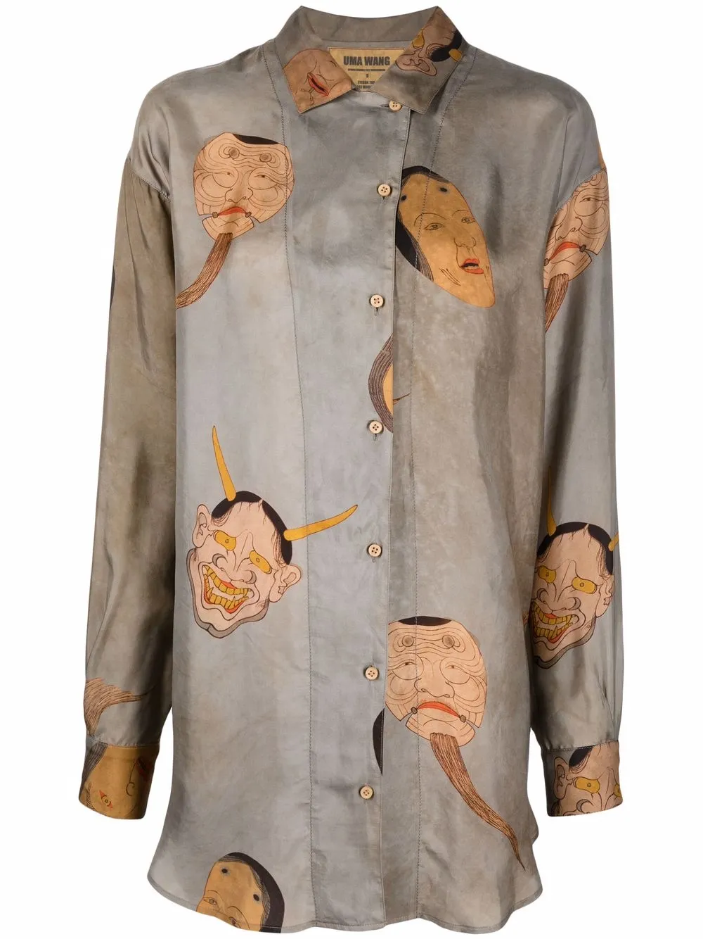 Uma Wang рубашка с принтом