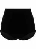 Alchemy x Lia Aram high-waisted velvet briefs - Black