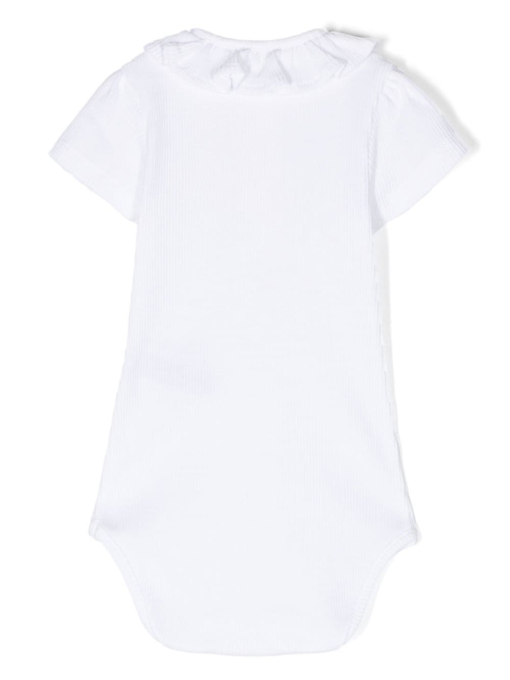 Shop Knot Short-sleeve Ribbed-knit Body In White
