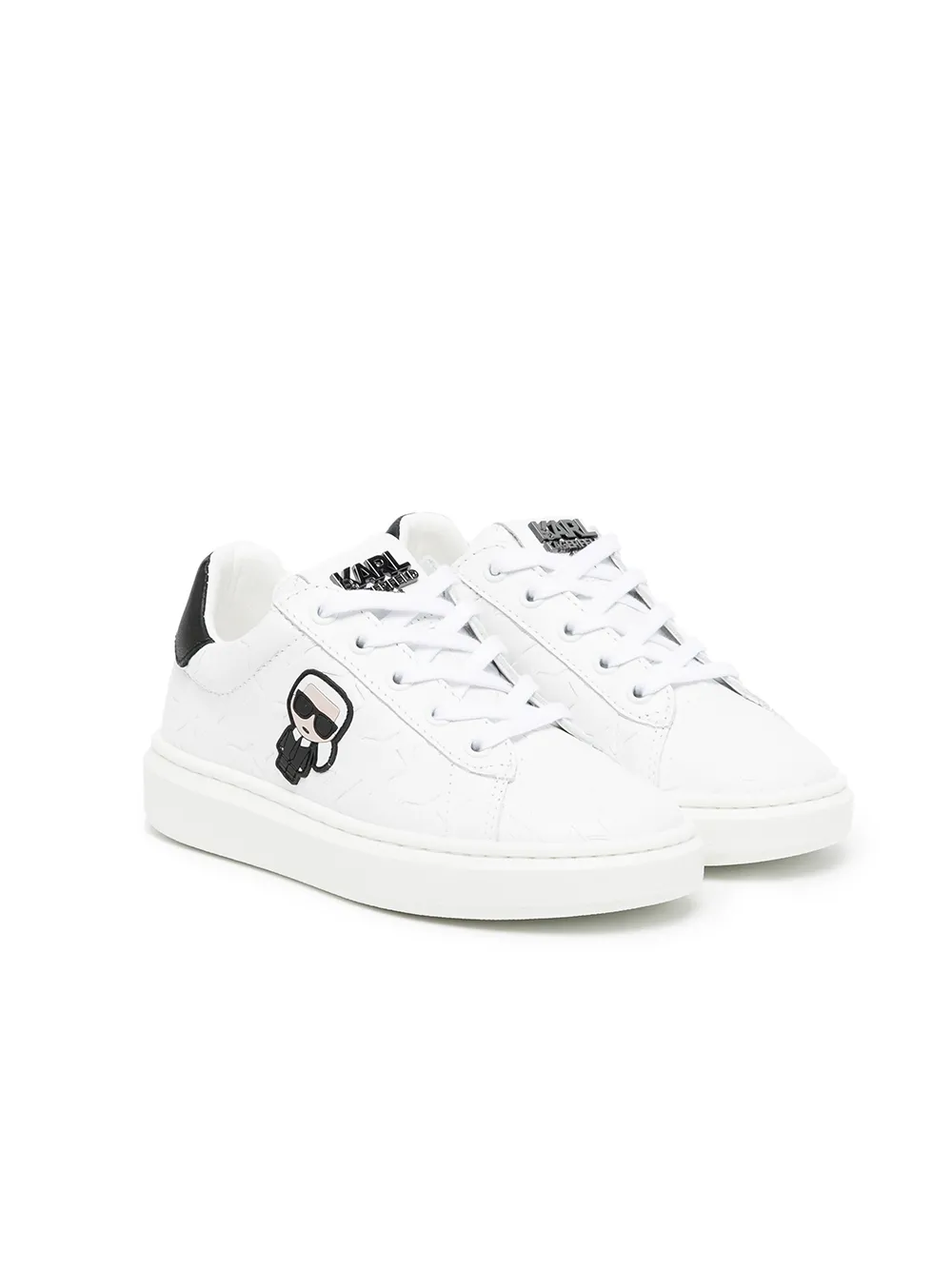 

Karl Lagerfeld Kids K/Ikonik appliqué-logo sneakers - White