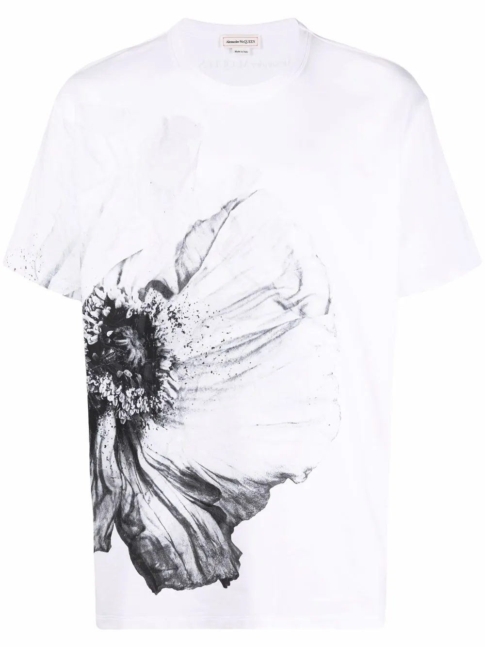 

Alexander McQueen playera con estampado gráfico - Blanco