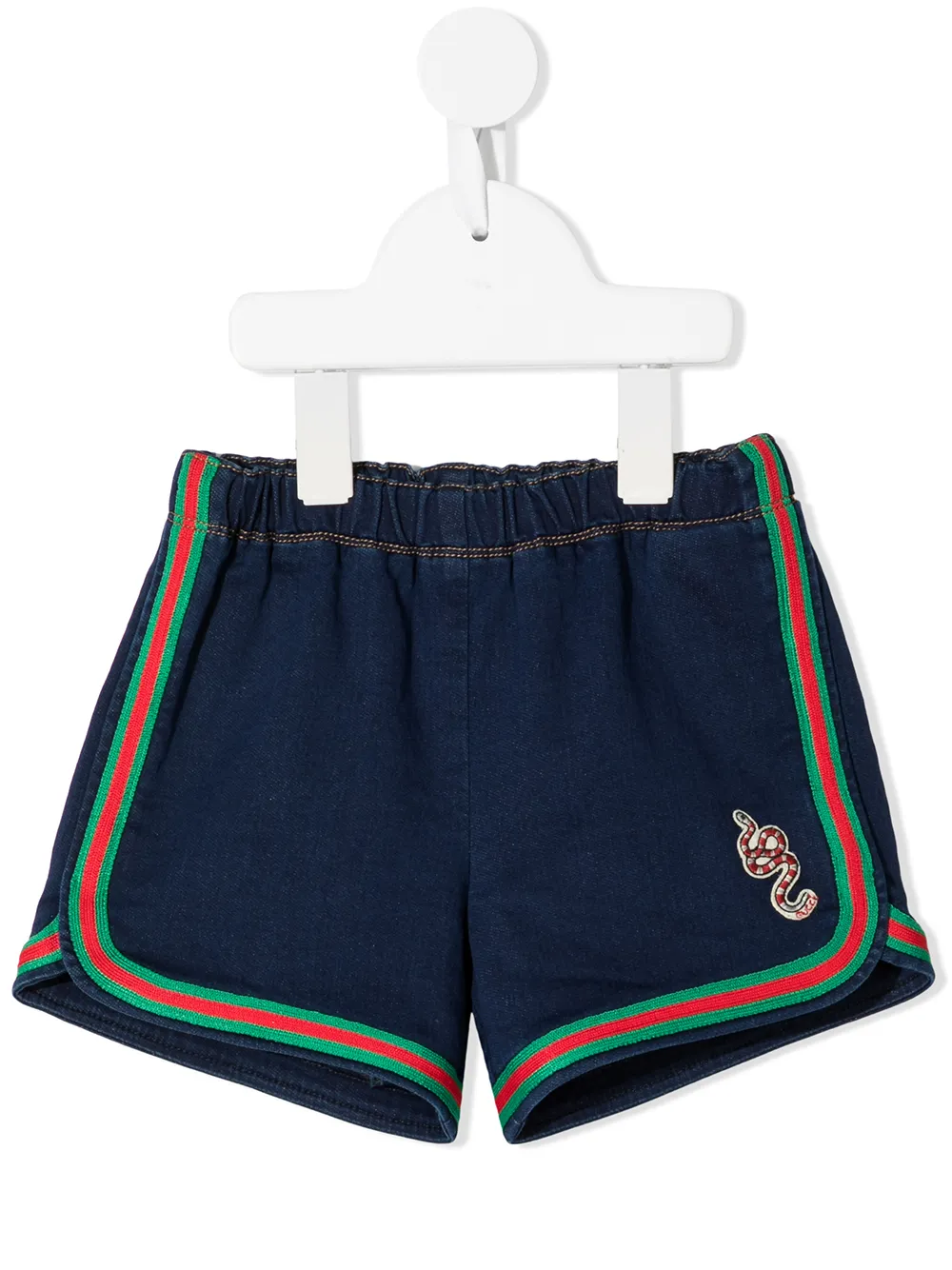 

Gucci Kids shorts con logo bordado - Azul