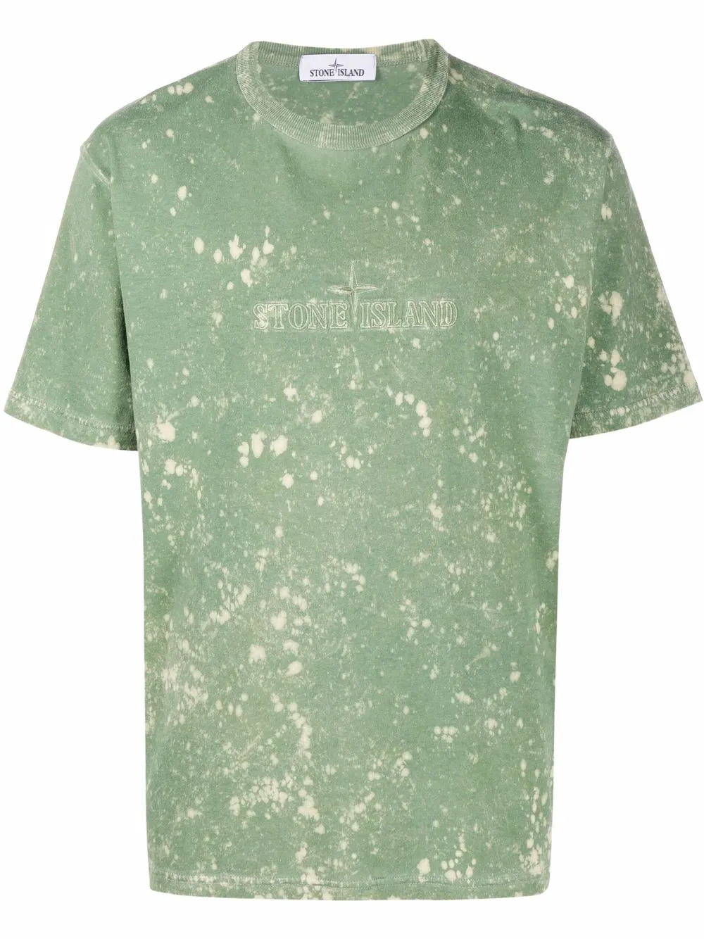 

Stone Island playera con logo bordado - Verde