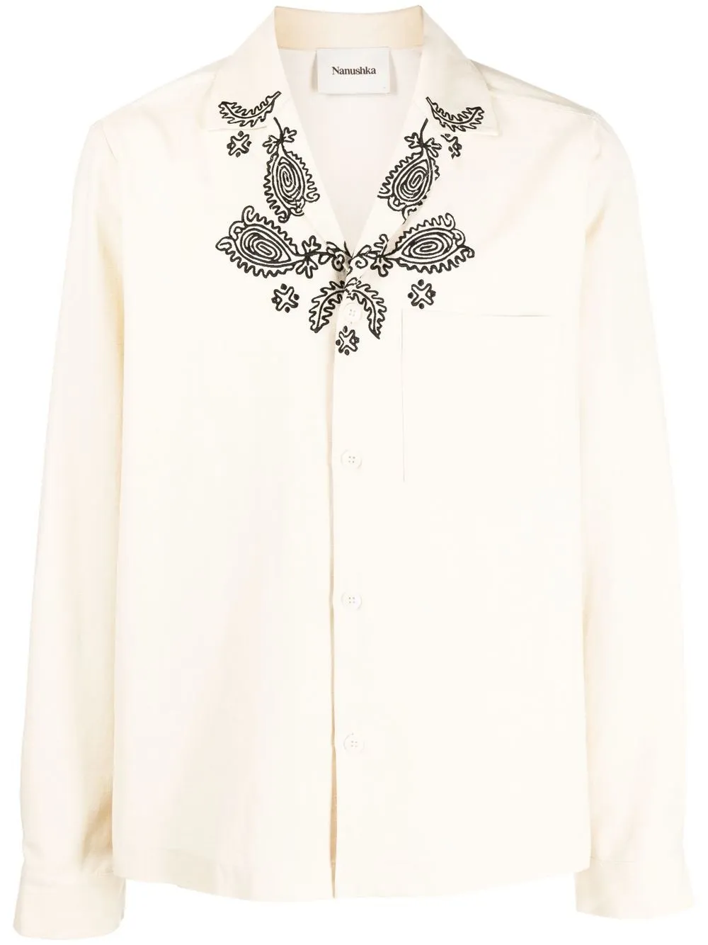 Nanushka embroidered-design long-sleeve Shirt - Farfetch