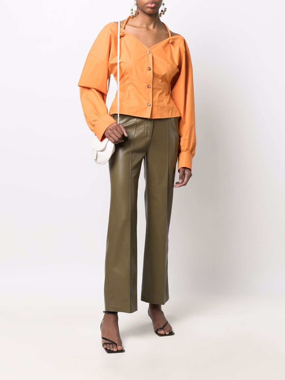 Nanushka Halternek blouse - Oranje