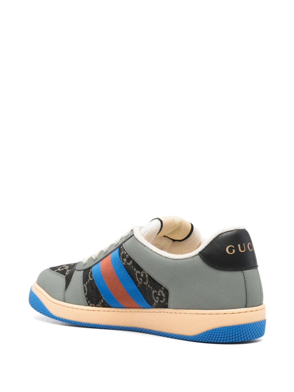 Gucci Screener Sneakers in Grey, view 3