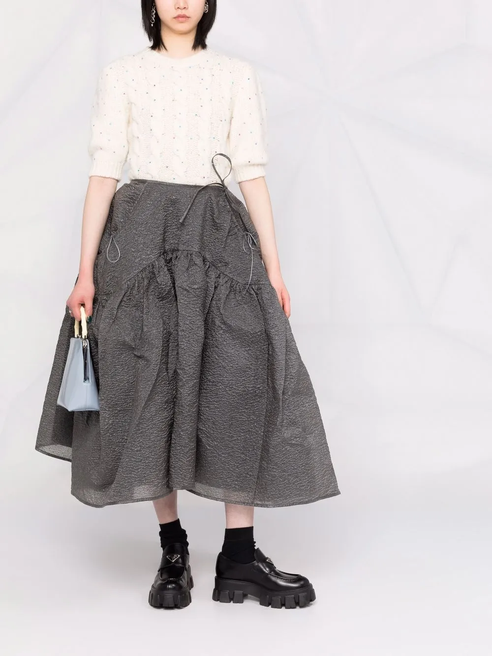 Cecilie Bahnsen Lilly A-line Skirt - Farfetch