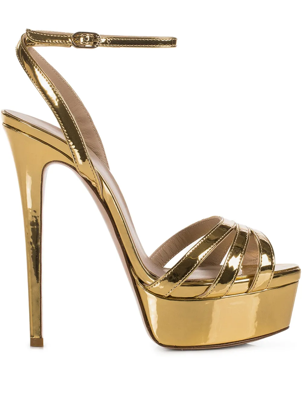 Le Silla 140mm Lola sandals Gold