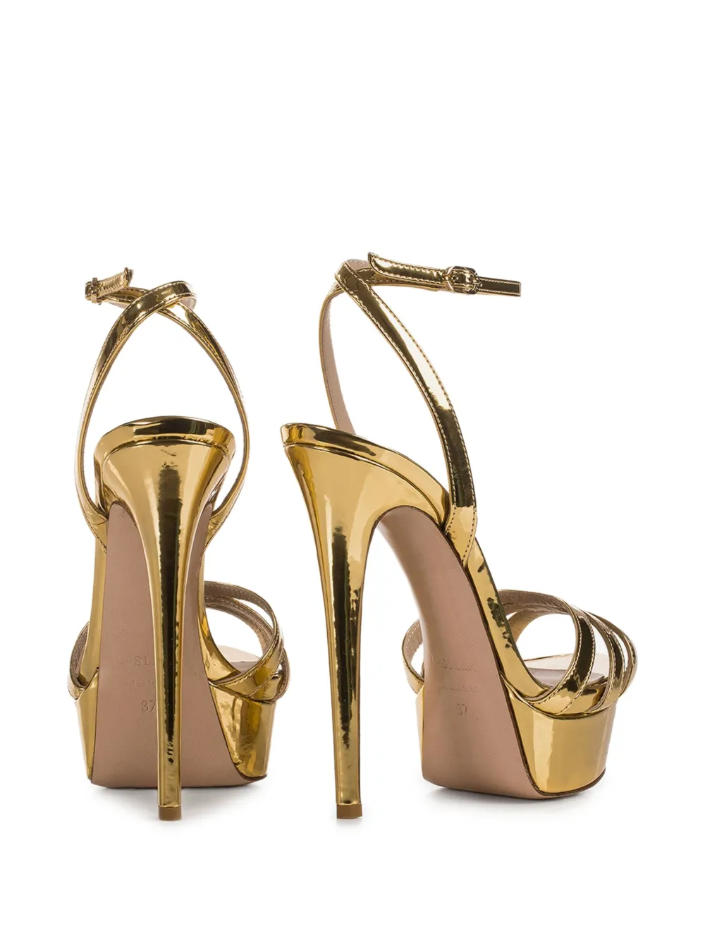 Le Silla 140mm Lola sandals Gold