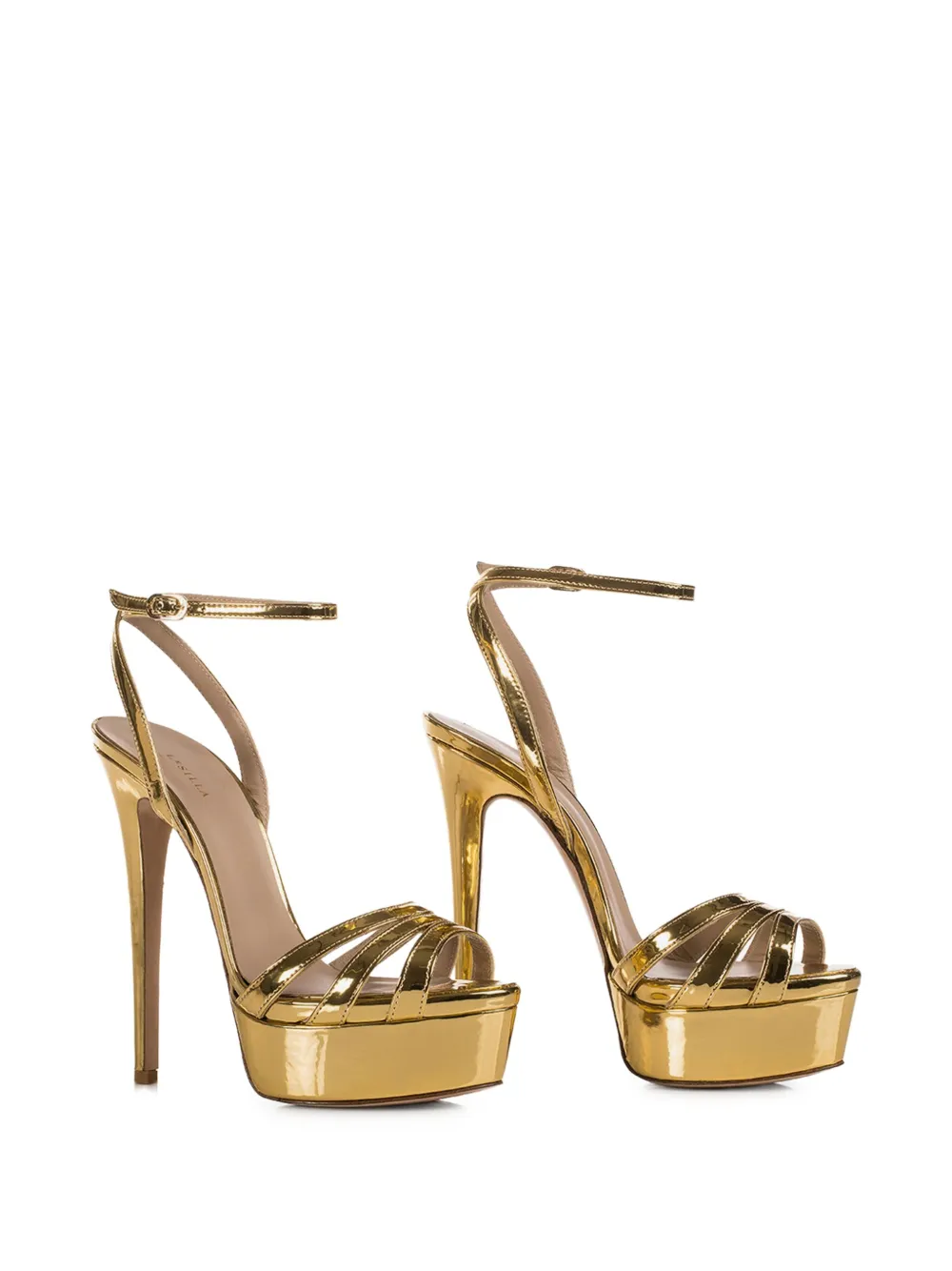 Le Silla 140mm Lola sandals Gold