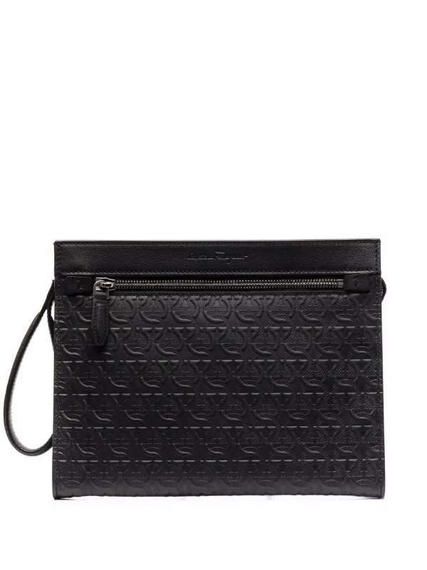 Salvatore Ferragamo Embossed Gancini 