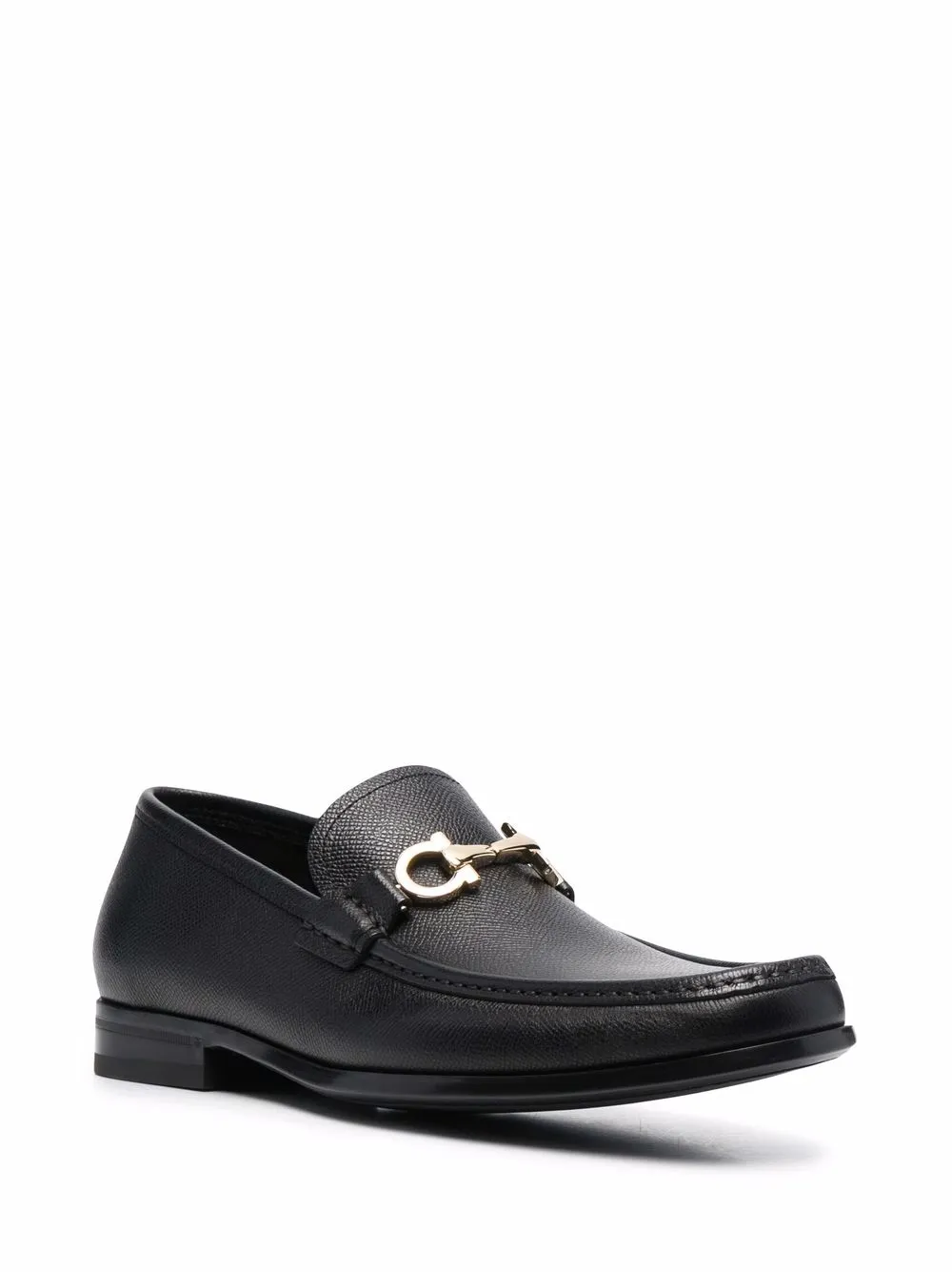 Ferragamo Loafers met Gancini plakkaat - Zwart