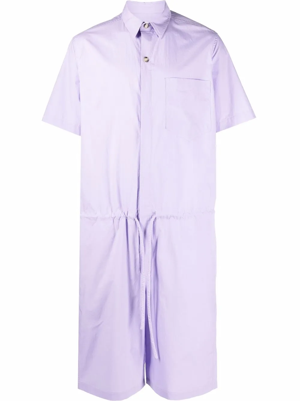 

Nanushka tie-fastening short-sleeved jumpsuit - Purple