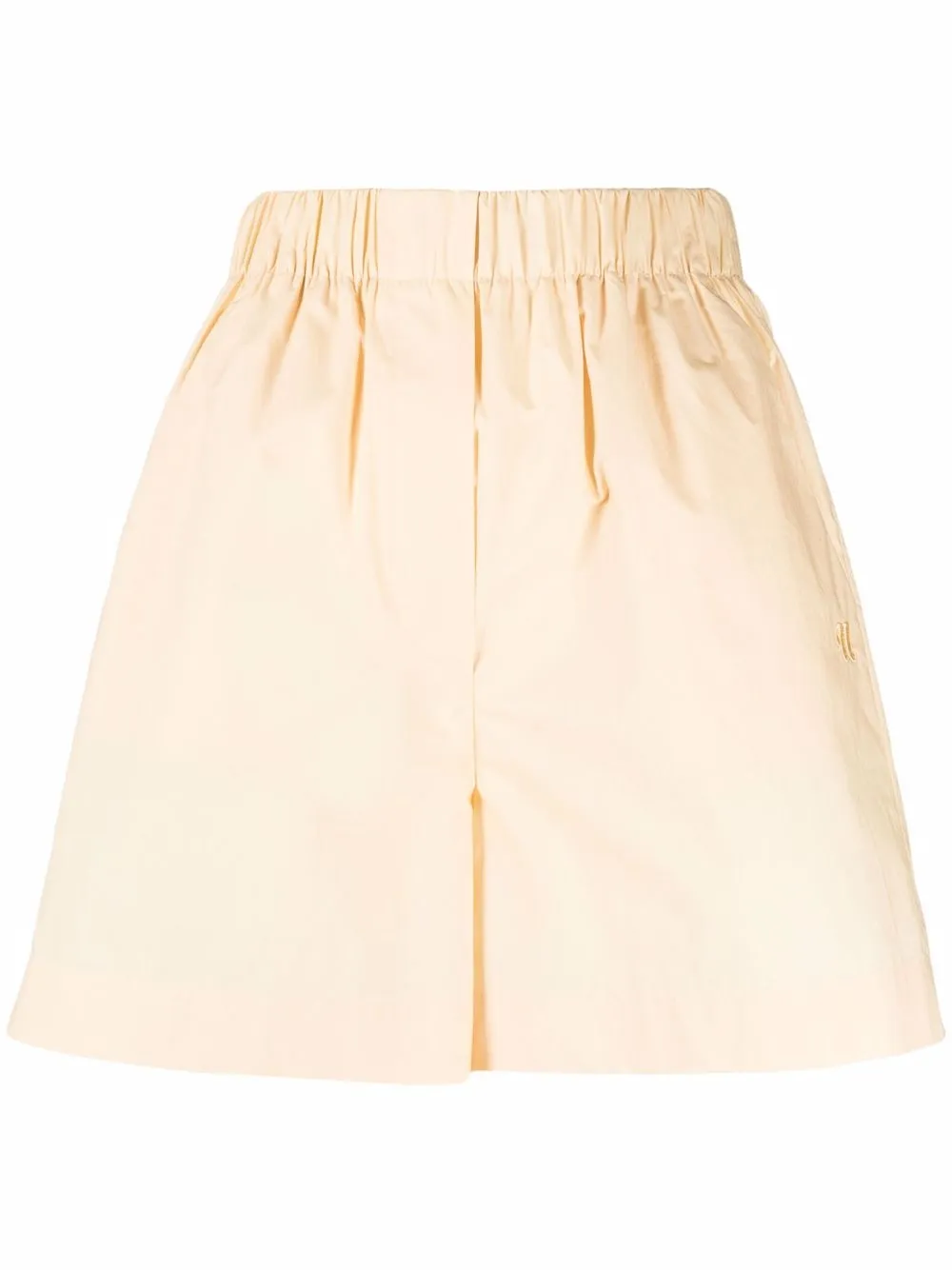 

Nanushka gathered-waist cotton shorts - Yellow