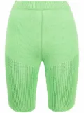 Nanushka crochet cycling shorts - Green