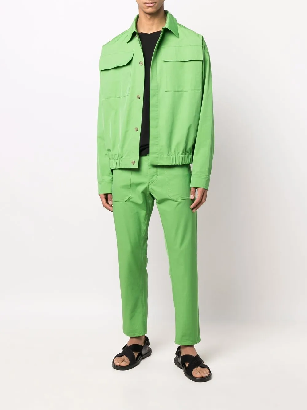 fitted shirt jacket