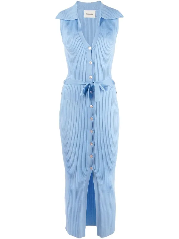 Nanushka Sleeveless ribbed-knit Dress 