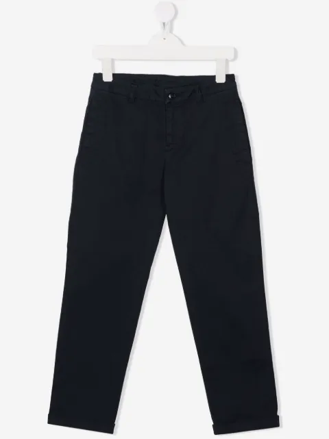 DONDUP KIDS slim-cut chino trousers