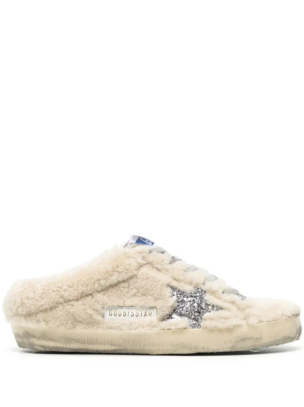 shearling mule sneakers