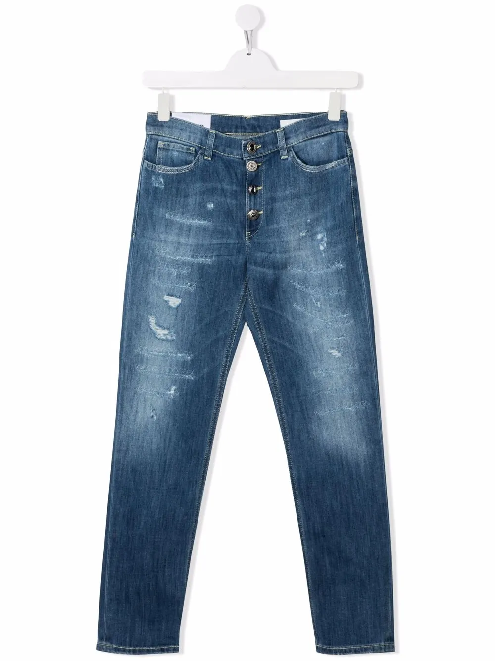 

DONDUP KIDS TEEN distressed slim-cut jeans - Blue