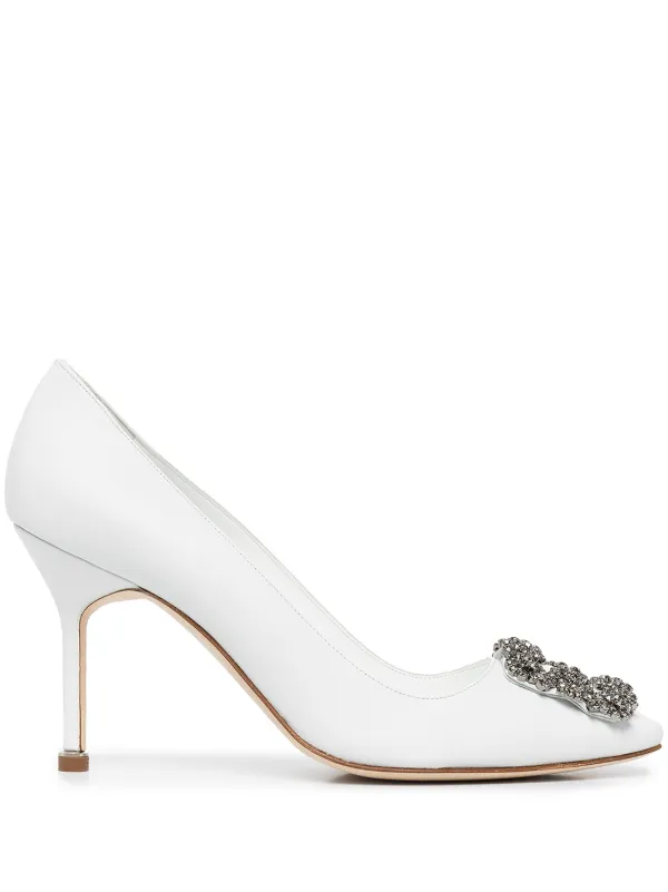 Manolo Blahnik Hangisi Pointed Pumps 