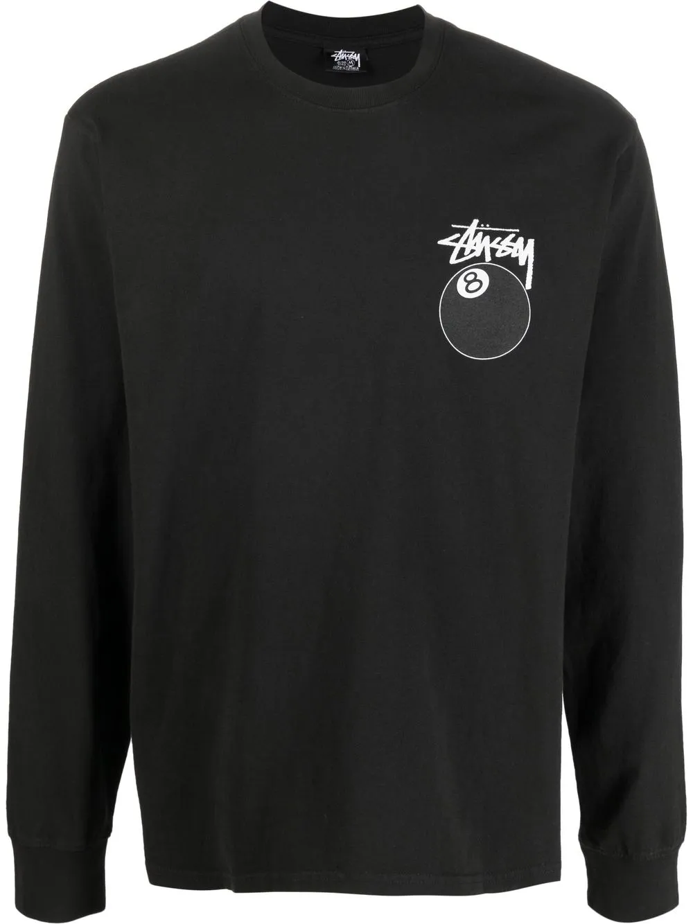 Stüssy T-shirt met logoprint Zwart