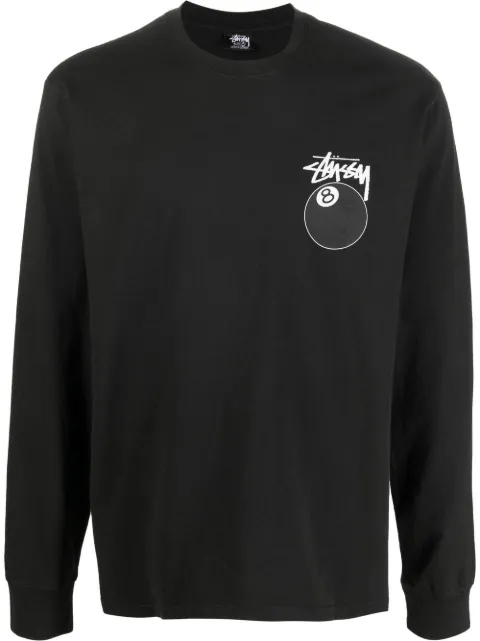Stüssy logo-print long-sleeved T-shirt
