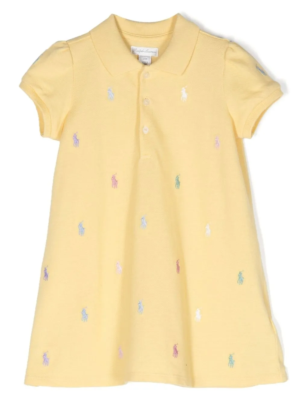 

Ralph Lauren Kids vestido con logo bordado - Amarillo