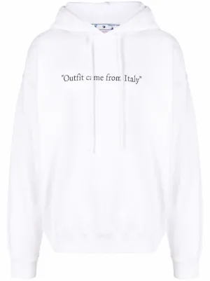 off white moletom com capuz diagonal arrows