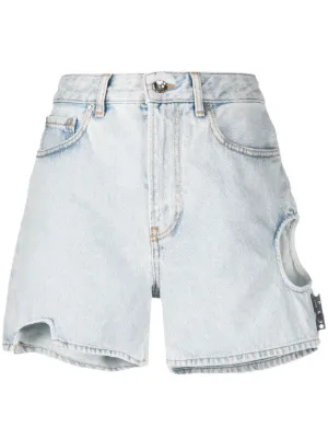 White denim hot sale shorts uk