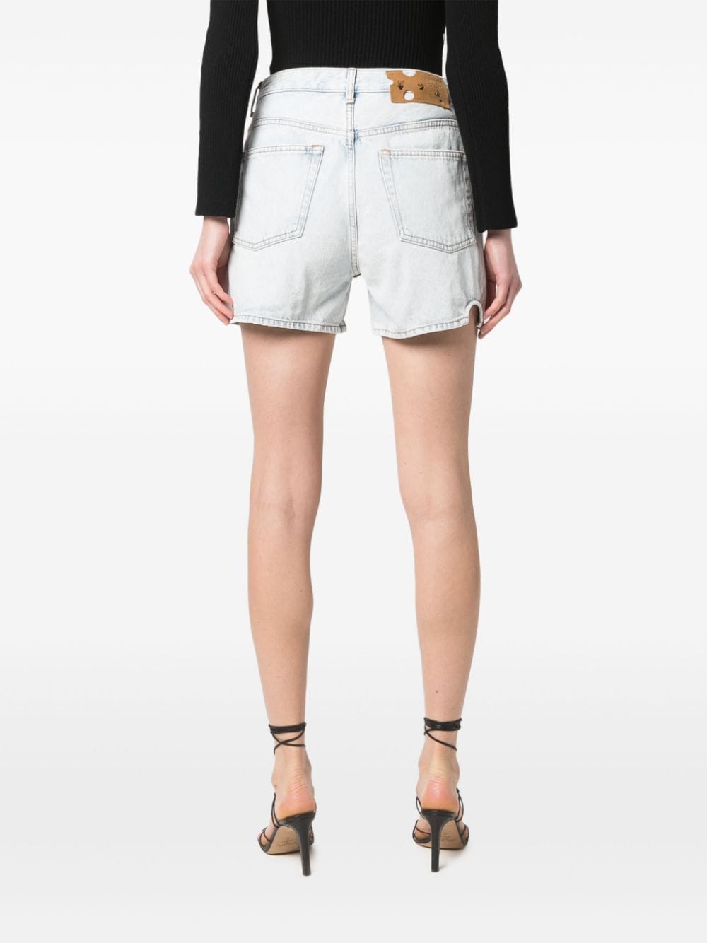 Off-White cut-out high-waisted Denim Shorts - Farfetch