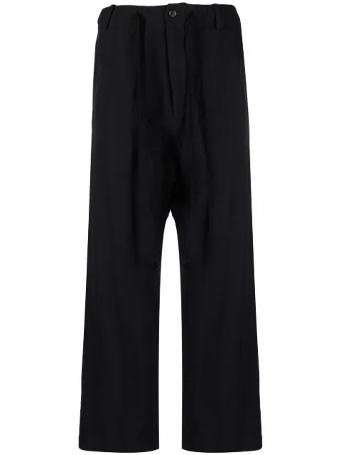Uma Wang drop-crotch cropped trousers