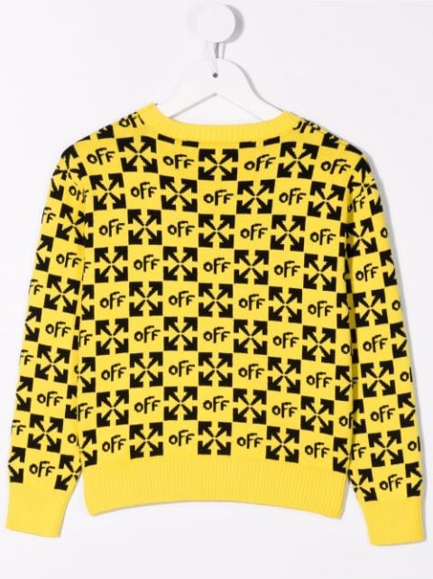 all-over logo-print sweatshirt