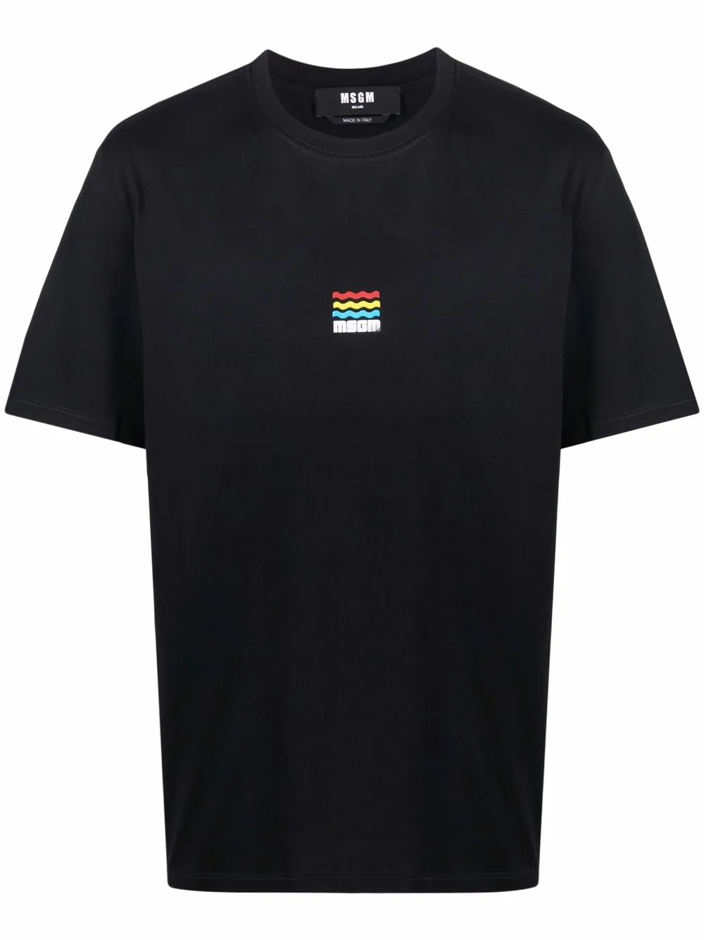 

MSGM logo-print cotton T-shirt - Black